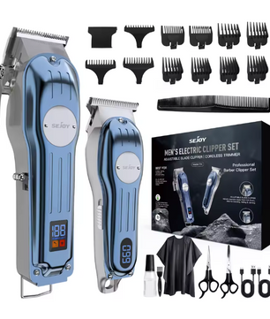Professionele Tondeuse Set – Draadloze Haartrimmer Kit met Accessoires