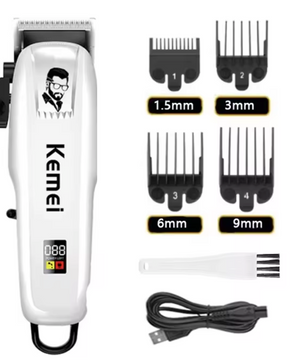 Professionele Tondeuse – Draadloze Haartrimmer met LCD Display