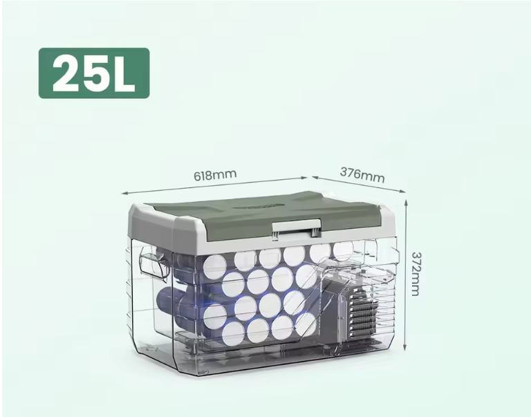 Draagbare Autokoelkast – Compressor Koelbox 12/24V en 230V