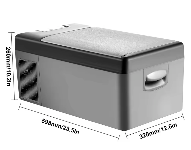 Draagbare Autokoelkast 15L/20L – Compressor Koelbox met App Bediening, 12/24V en 220V
