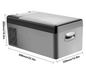 Draagbare Autokoelkast 15L/20L – Compressor Koelbox met App Bediening, 12/24V en 220V