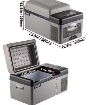 Draagbare Autokoelkast 15L/20L – Compressor Koelbox met App Bediening, 12/24V en 220V