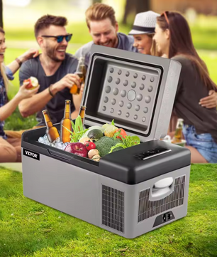 Draagbare Autokoelkast 15L/20L – Compressor Koelbox met App Bediening, 12/24V en 220V