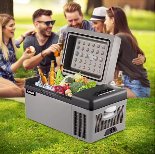 Draagbare Autokoelkast 15L/20L – Compressor Koelbox met App Bediening, 12/24V en 220V