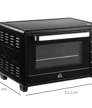 Mini Oven 32L – Elektrische Oven met 3 Warmtestanden en Timer