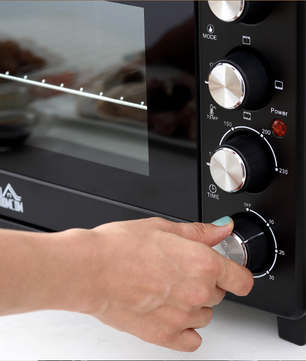 Mini Oven 32L – Elektrische Oven met 3 Warmtestanden en Timer