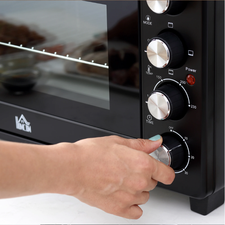 Mini Oven 32L – Elektrische Oven met 3 Warmtestanden en Timer