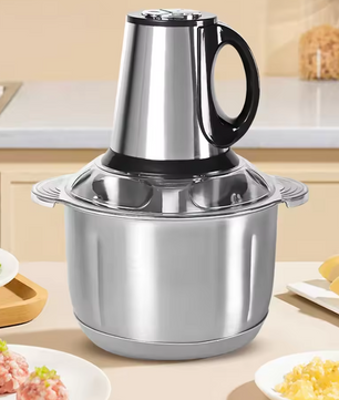 Hakmolen 5L – Elektrische Foodprocessor met RVS Kom en Snijfunctie