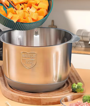 Hakmolen 5L – Elektrische Foodprocessor met RVS Kom en Snijfunctie