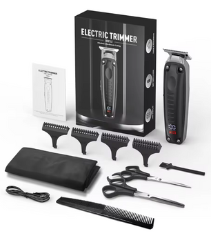Professionele Tondeuse Set – Draadloze Hair Clipper met LED Display
