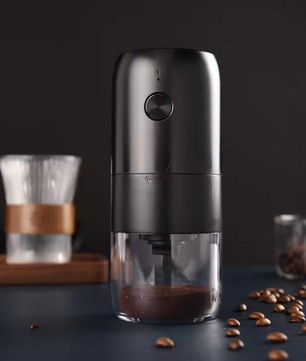 Elektrische Koffiemolen – Draagbaar met Keramisch Maalwerk en Instelbare Maalgraad