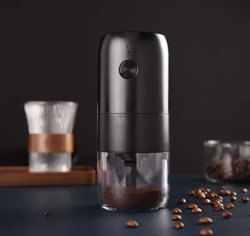 Elektrische Koffiemolen – Draagbaar met Keramisch Maalwerk en Instelbare Maalgraad