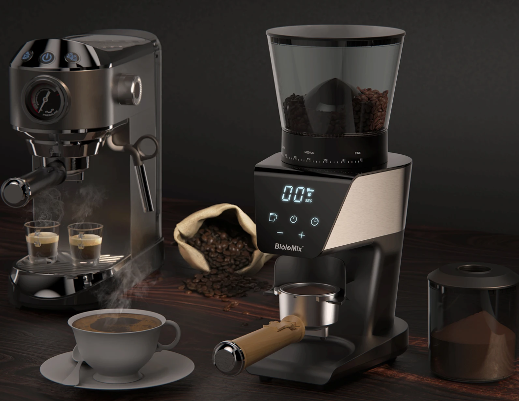 Elektrische Koffiemolen met Burr – 30 Standen en LCD Display