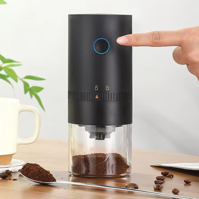 Draagbare Elektrische Koffiemolen – Keramisch Maalwerk en USB