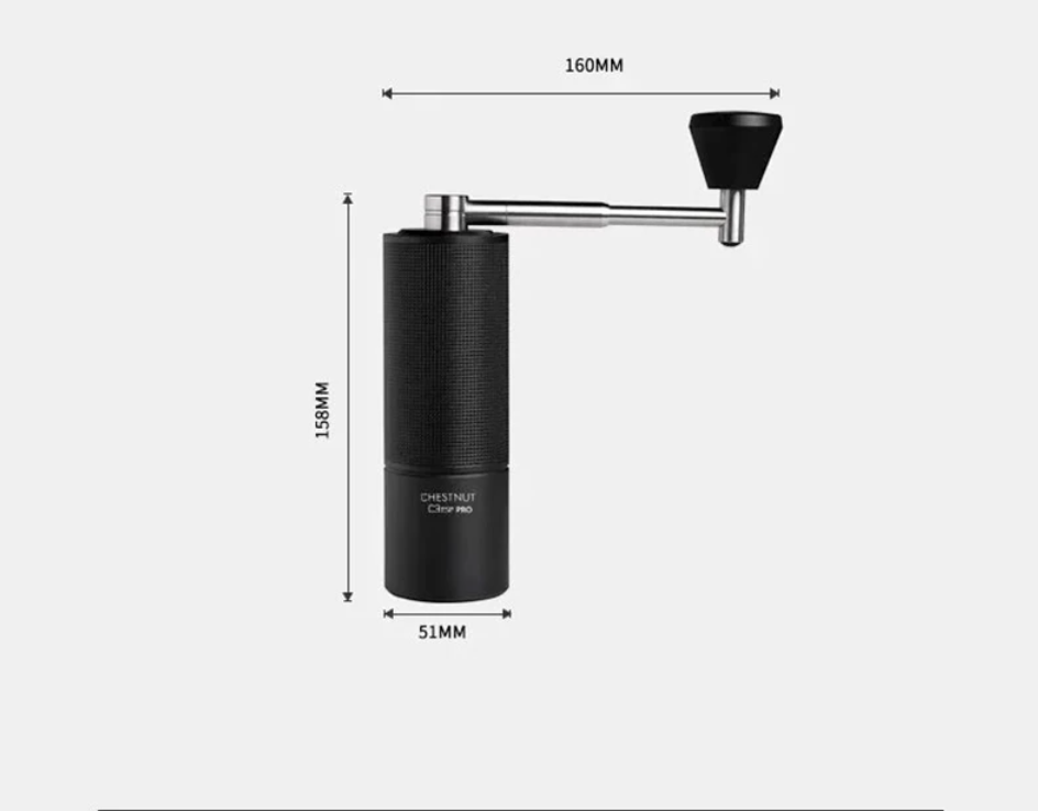 Handmatige Koffiemolen – Precisie Maalwerk met Opklapbare Hendel