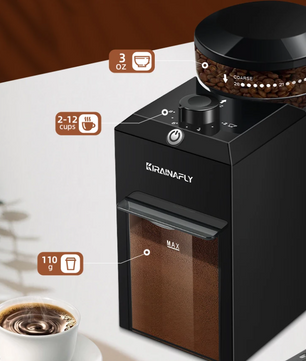 Elektrische Koffiemolen – Burr Grinder met 28 Maalstanden
