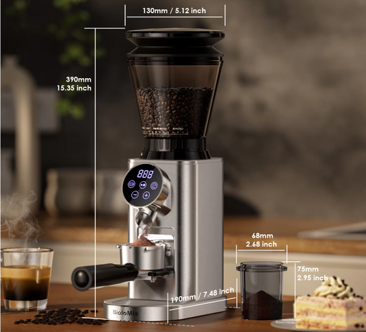 Elektrische Koffiemolen – Conische Burr Grinder met 48 Standen