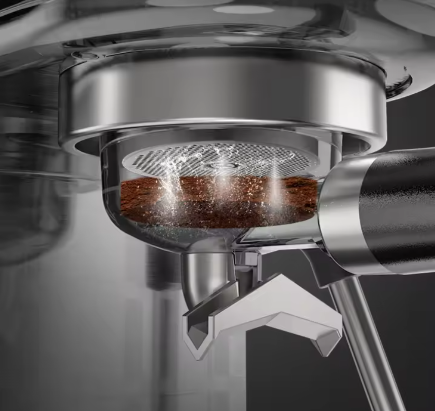 Espressomachine 20 Bar – Halfautomaat met Melkopschuimer en Slim Design
