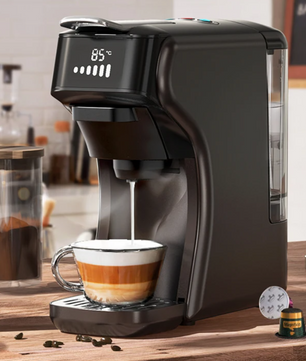 Capsule Koffiemachine 6-in-1 – Geschikt voor Cups en Gemalen Koffie