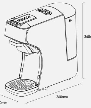 Capsule Koffiemachine 6-in-1 – Geschikt voor Cups en Gemalen Koffie