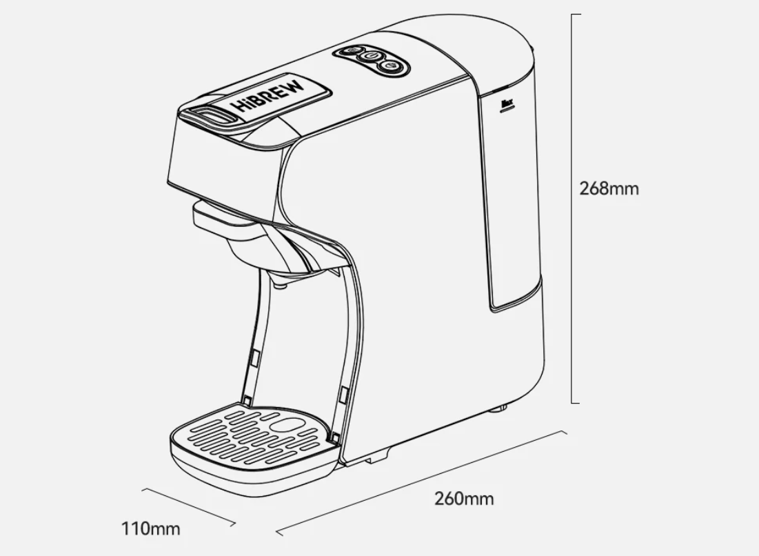 Capsule Koffiemachine 6-in-1 – Geschikt voor Cups en Gemalen Koffie
