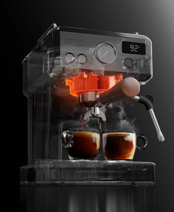 Espressomachine 20 Bar – Halfautomaat met Instelbare Temperatuur