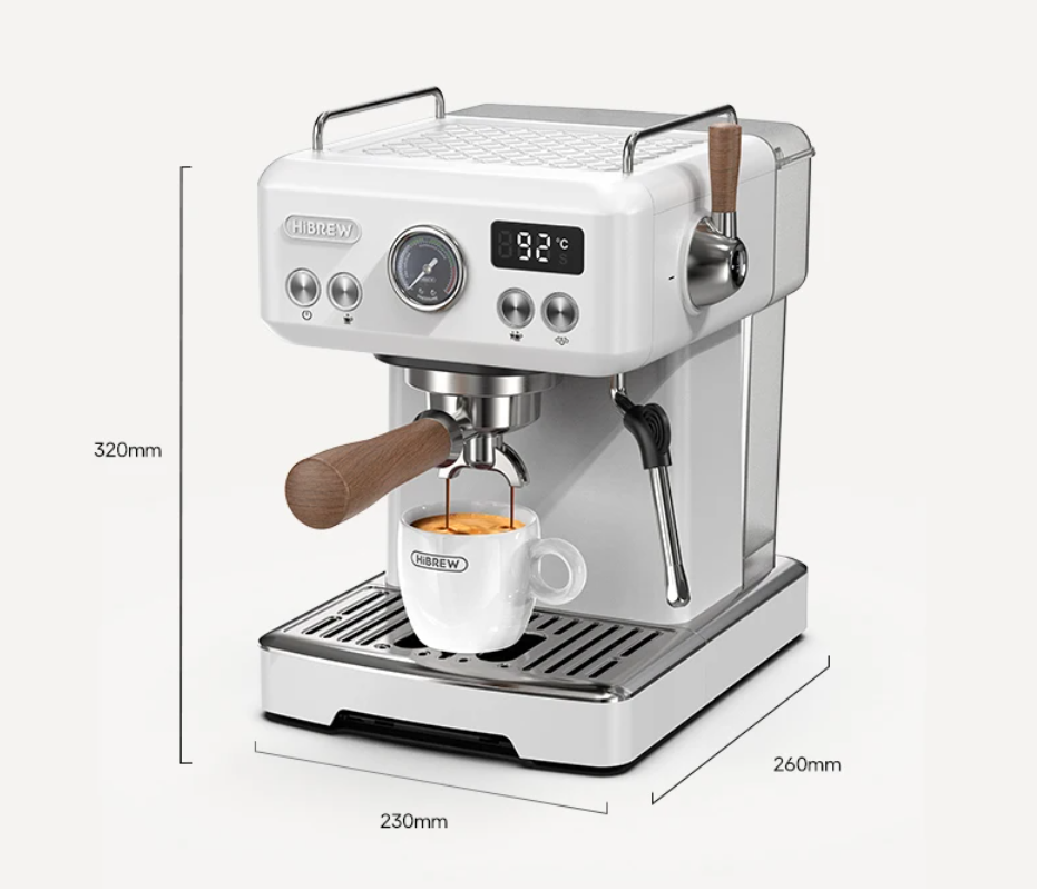 Espressomachine 20 Bar – Halfautomaat met Instelbare Temperatuur