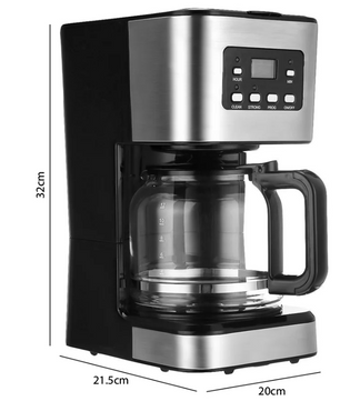 Filter Koffiezetapparaat met Timer – 1.5L Drip Coffee Maker
