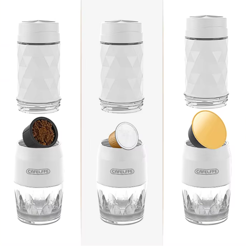 Draagbare 3-in-1 Koffiemachine – Handmatige Espresso Maker