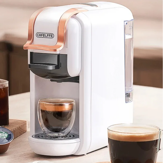 Capsule Koffiemachine 4-in-1 – 19 Bar voor Cups en Gemalen Koffie