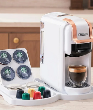 Capsule Koffiemachine 4-in-1 – 19 Bar voor Cups en Gemalen Koffie