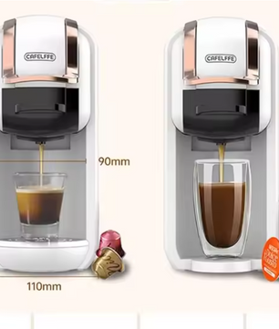 Capsule Koffiemachine 4-in-1 – 19 Bar voor Cups en Gemalen Koffie