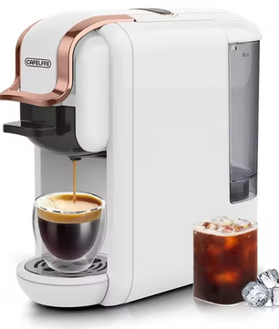Capsule Koffiemachine 4-in-1 – 19 Bar voor Cups en Gemalen Koffie