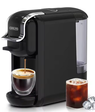 Capsule Koffiemachine 4-in-1 – 19 Bar voor Cups en Gemalen Koffie