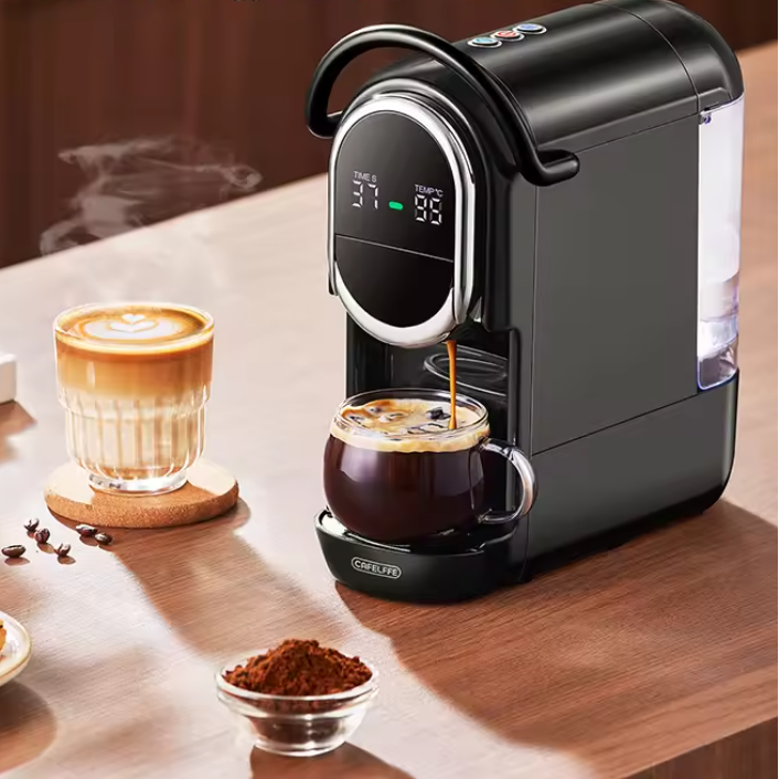 Capsule Koffiemachine 4-in-1 – 19 Bar met Warm en Koud Functie