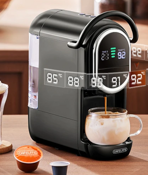 Capsule Koffiemachine 4-in-1 – 19 Bar met Warm en Koud Functie