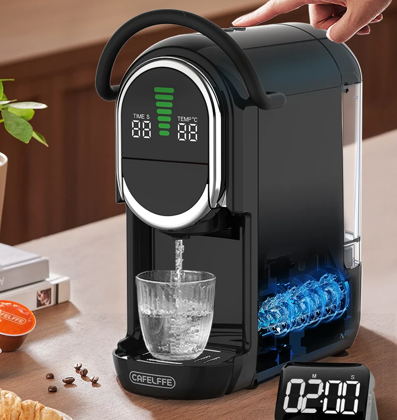 Capsule Koffiemachine 4-in-1 – 19 Bar met Warm en Koud Functie