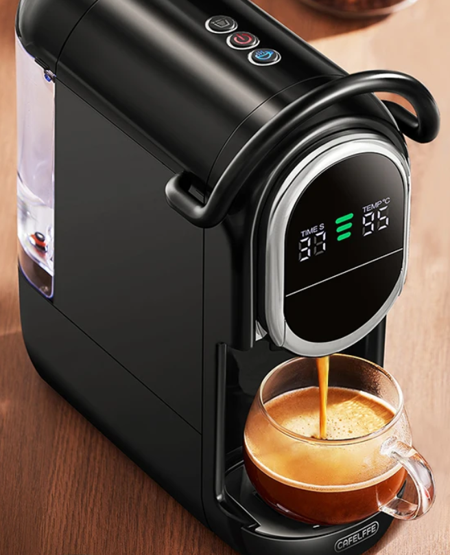 Capsule Koffiemachine 4-in-1 – 19 Bar met Warm en Koud Functie