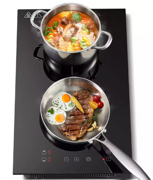 Inductiekookplaat 2 Zones – 30 cm met Timer en Touch Control