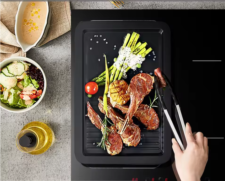 Inductiekookplaat 4 Zones – Flexzone met Slider en Boost 7200W