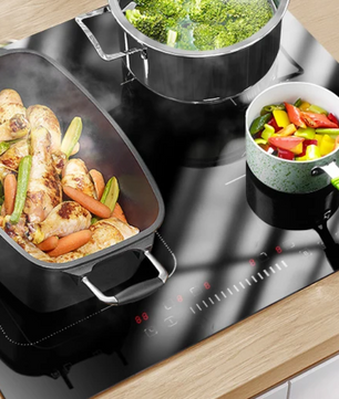 Inductiekookplaat 4 Zones – Flexzone met Slider en Boost 7200W