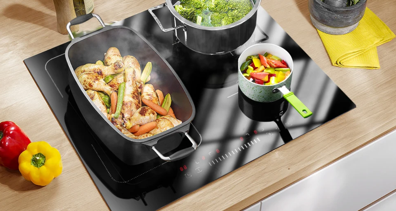 Inductiekookplaat 4 Zones – Flexzone met Slider en Boost 7200W
