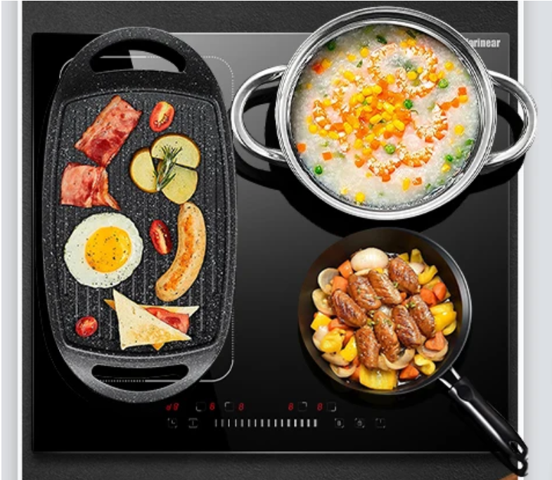 Inductiekookplaat 4 Zones – Flexzone met Slider en Boost 7200W