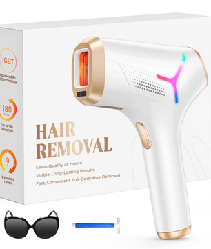 IPL Laser Ontharingsapparaat – 999900 Flitsen met 9 Niveaus voor Gezicht en Lichaam