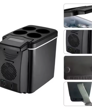 Mini Autokoelkast 6L – Draagbare Koelbox en Verwarmer 12V voor Auto en Reizen