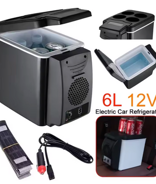 Mini Autokoelkast 6L – Draagbare Koelbox en Verwarmer 12V voor Auto en Reizen