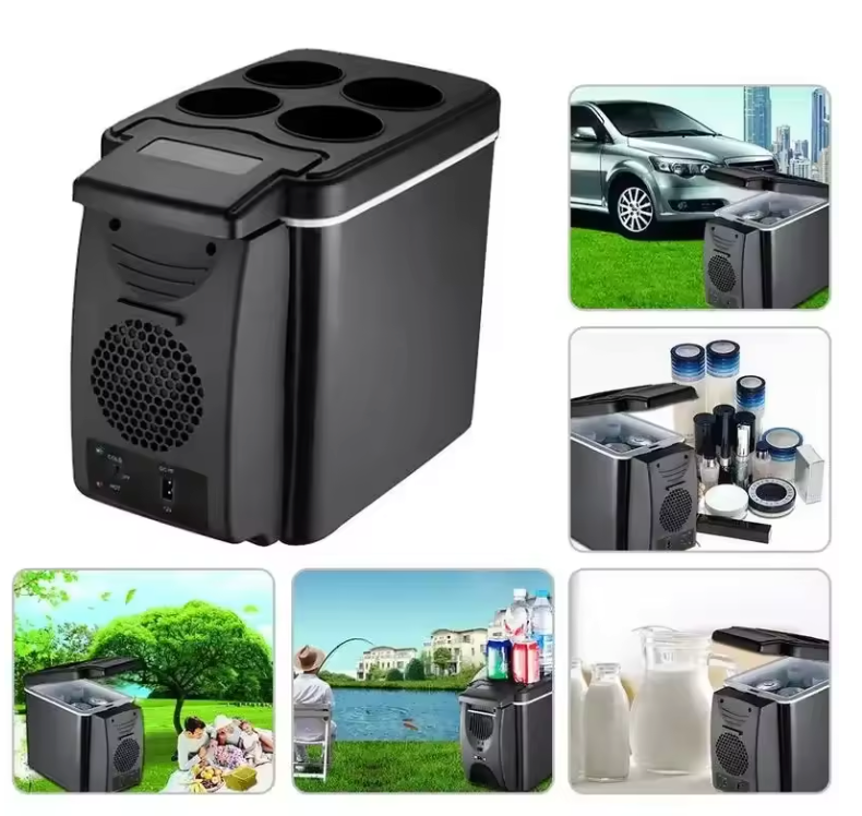 Mini Autokoelkast 6L – Draagbare Koelbox en Verwarmer 12V voor Auto en Reizen