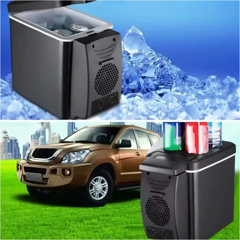 Mini Autokoelkast 6L – Draagbare Koelbox en Verwarmer 12V voor Auto en Reizen