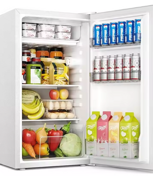 Mini Koelkast 91L met Vriesvak – Stil 38dB en Instelbare Temperatuur voor Slaapkamer en Kantoor