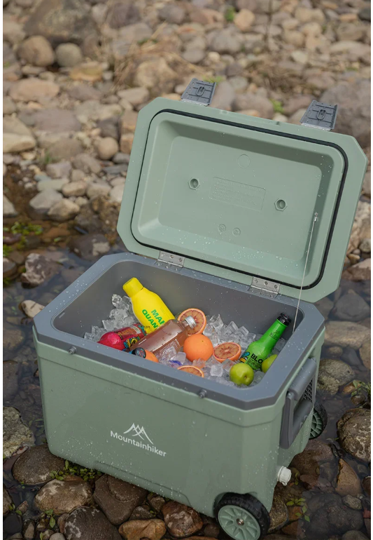 Koelbox 45L – Geïsoleerde Camping Koelbox met Lange Koeltijd en Hoge Draagkracht